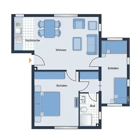 Apartament Villa-friedericia-wohnung-2-hochparterre-rechts Wyk auf Föhr